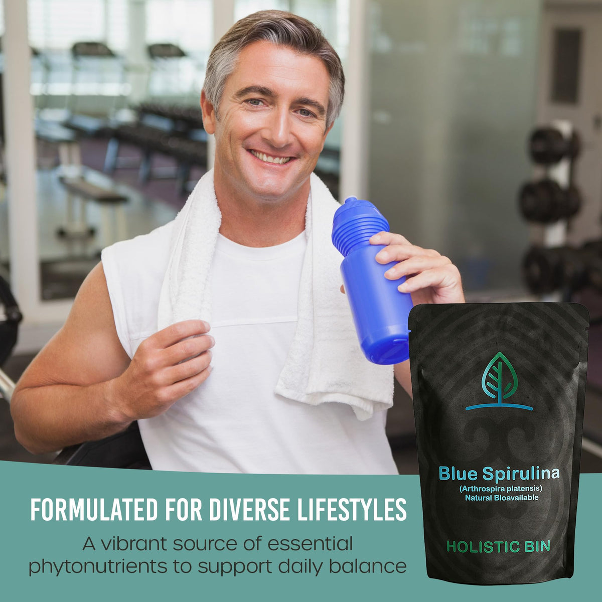Holistic Bin Blue Spirulina Powder Organic - 50 Grams - image 5