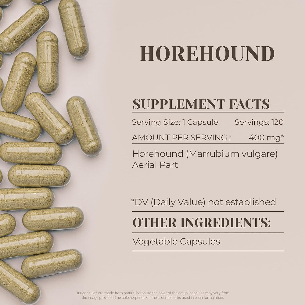 Garden Organics Horehound Herbal Supplement - 120 Vegetarian Capsules - image 3