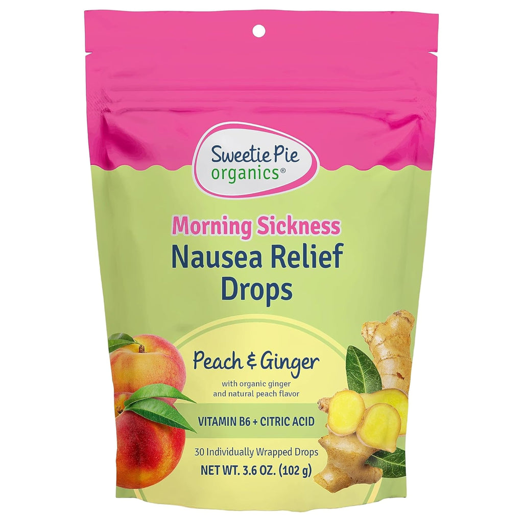 Sweetie Pie Organics Pregnancy Nausea Relief Drops Peach Ginger - 30 Count