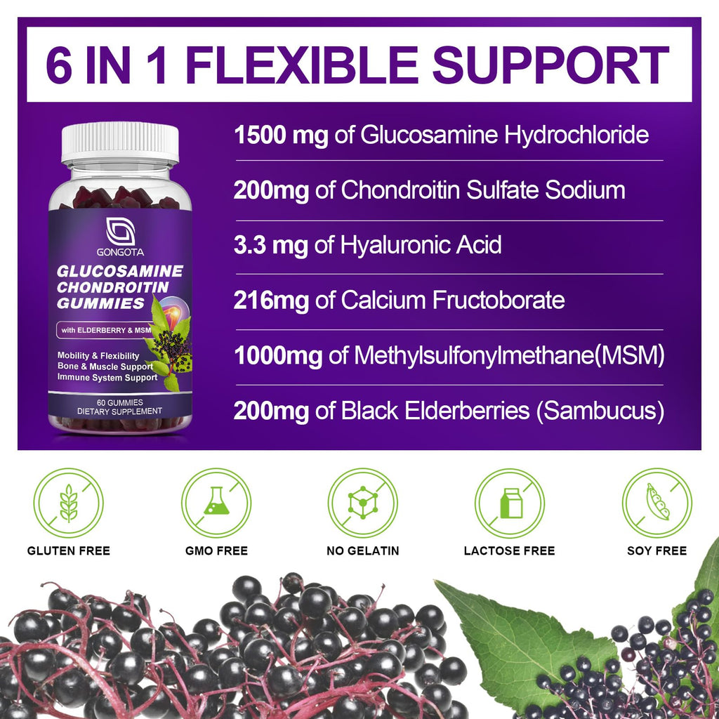 GONGOTA Glucosamine Chondroitin Gummies