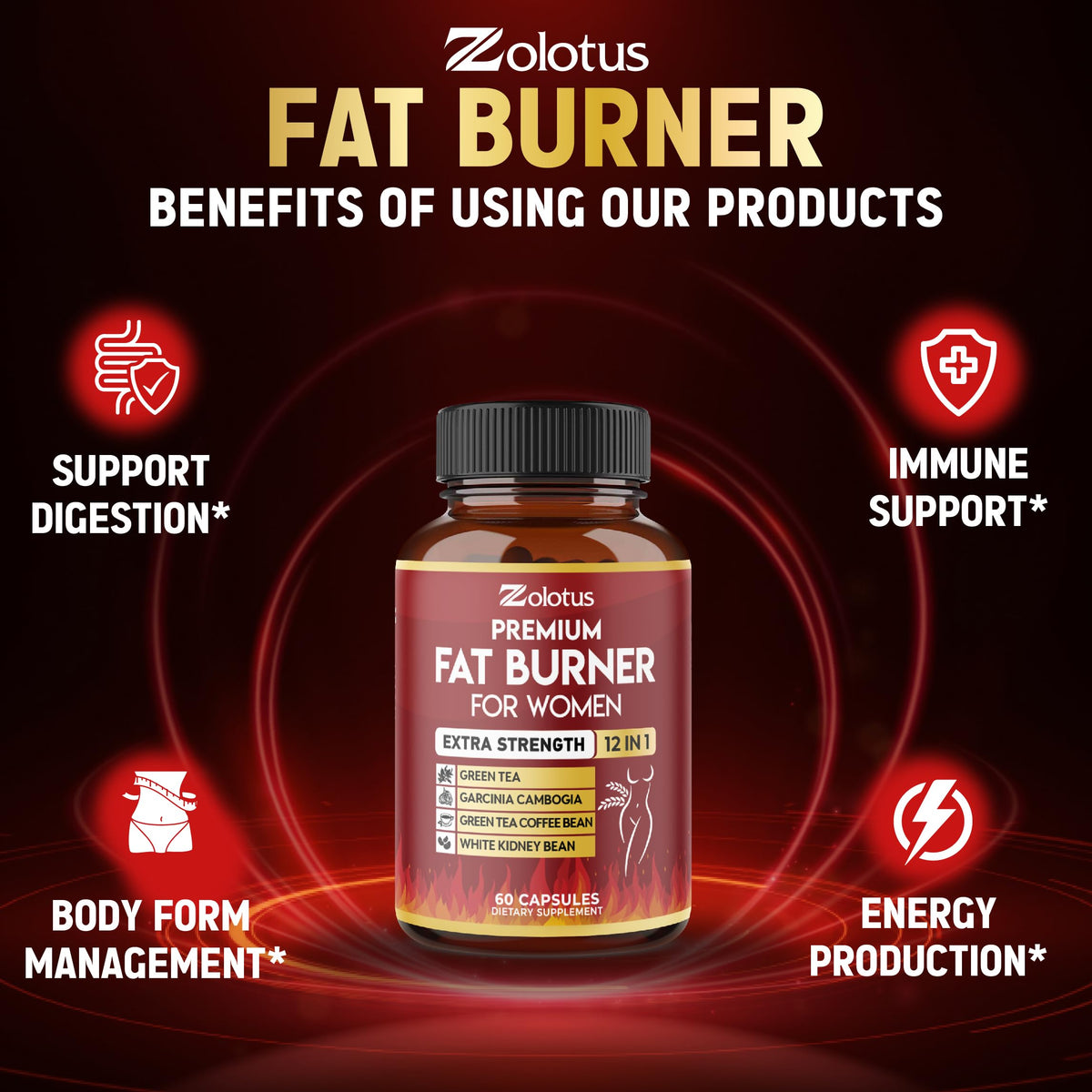Zolotus Fat Burner Capsules for Energy - 60 Capsules - image 7