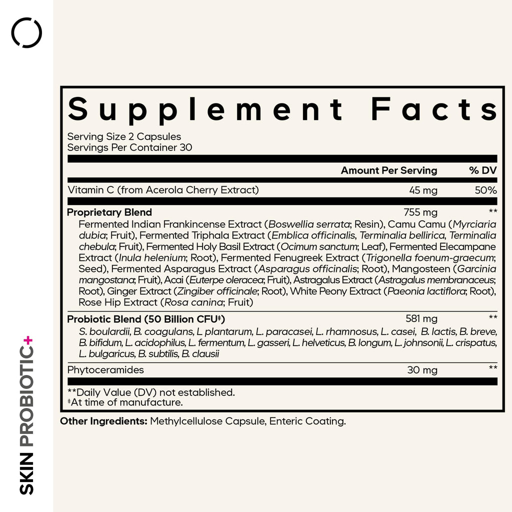 Codeage Skin Probiotics + Prebiotics - 50 Billion CFU - 60 Capsules - image 2