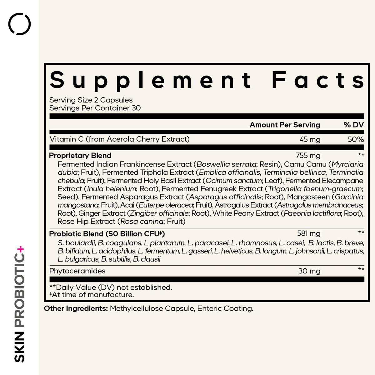 Codeage Skin Probiotics + Prebiotics - 50 Billion CFU - 60 Capsules - image 2