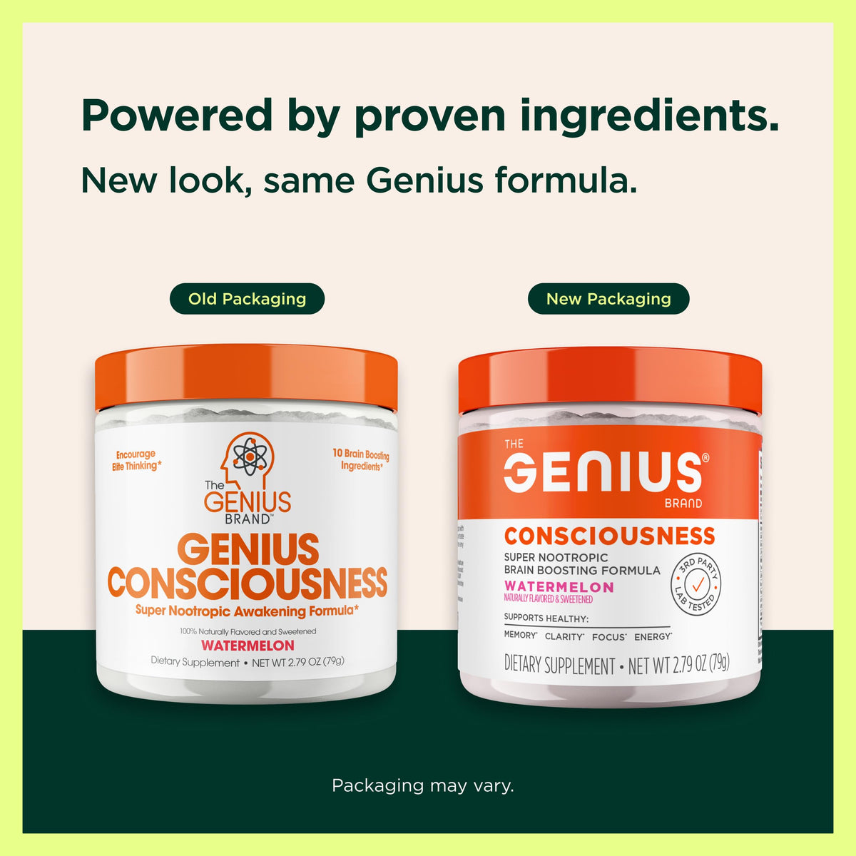 The Genius Brand Consciousness Nootropic Brain Powder Watermelon - 15 Servings - image 2