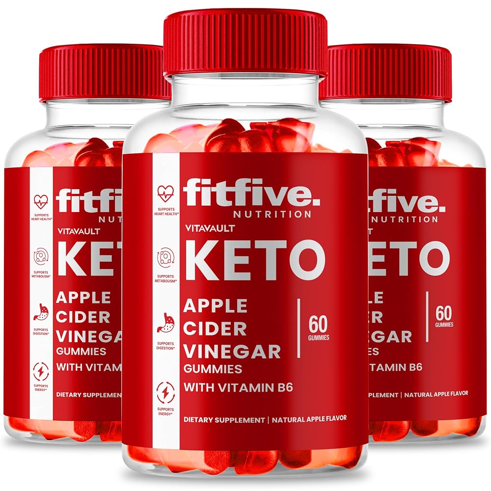 Vitavault Fitfive Keto ACV Gummies 1000mg - 180 Gummies