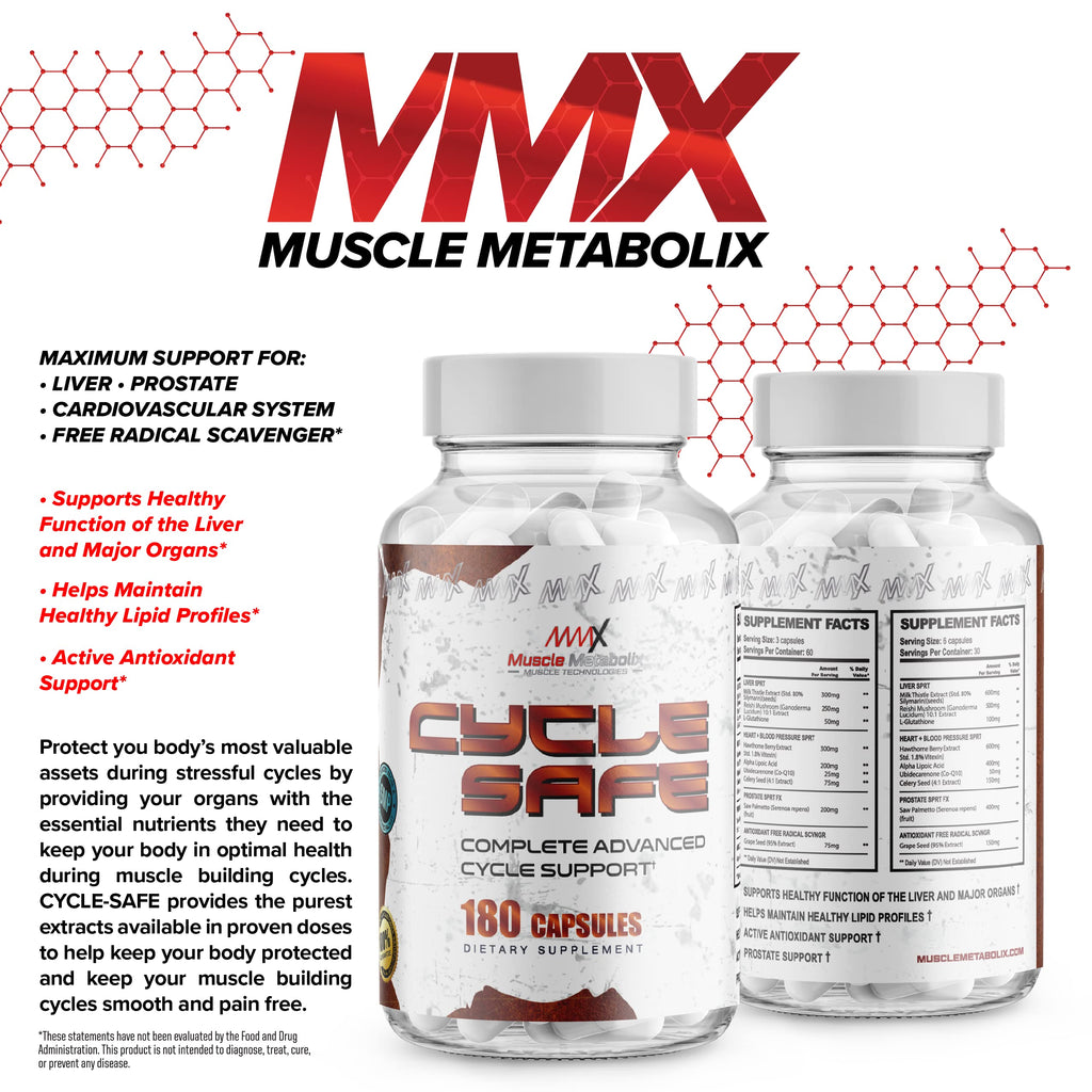 Muscle Metabolix Cycle Safe Liver & Organ Defense - 180 Capsules - image 3