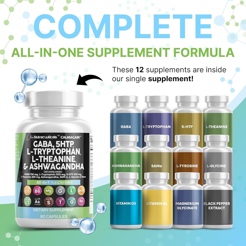 Clean Nutraceuticals GABA 750mg Mood Support - image 2