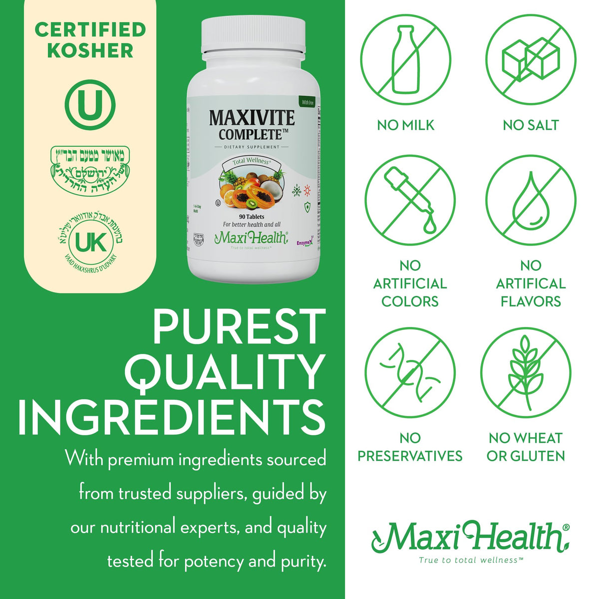 Maxi Health Multivitamin for Men & Women - 90 Tablets - image 6