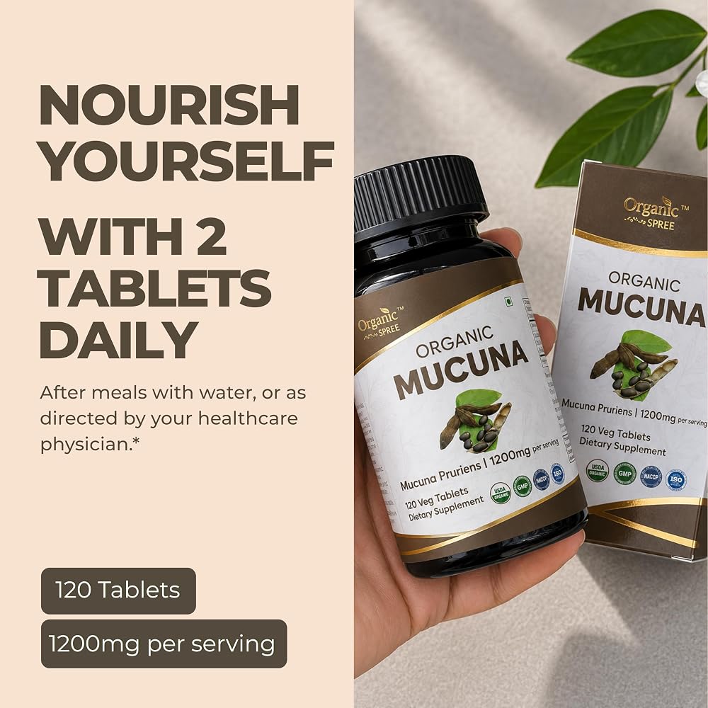ORGANIC SPREE MUCUNA 120 Tablets