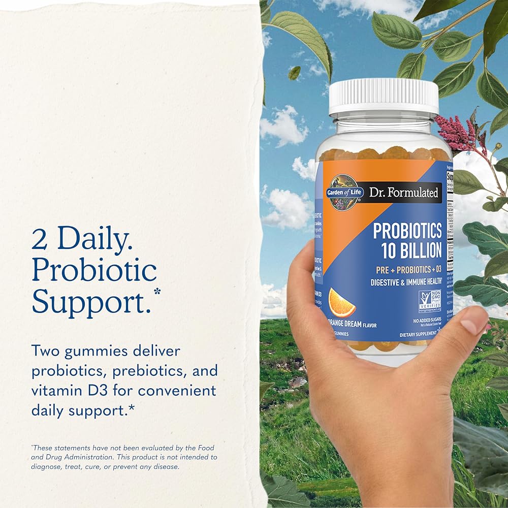 Garden of Life Dr. Formulated Probiotic Gummies Orange Dream - 60ct - image 7