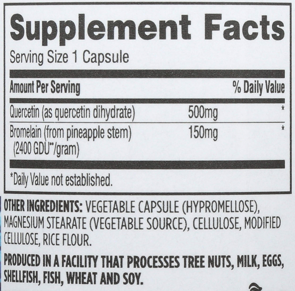 Whole Foods Market Quercetin with Bromelain - 100 Capsules - image 3