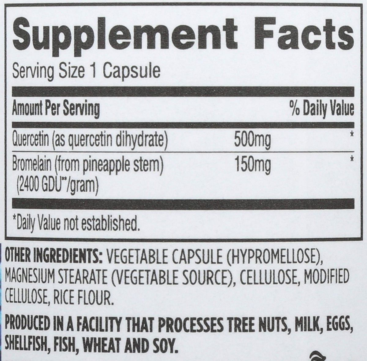 Whole Foods Market Quercetin with Bromelain - 100 Capsules - image 3