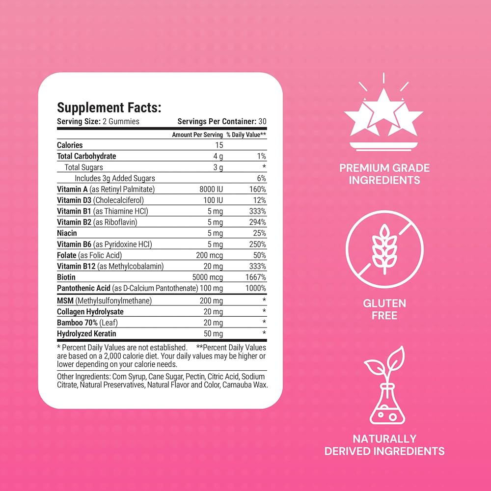 Le-Vel Thrive Collagen Gummies Hair, Skin & Nails Support - 60 Count - image 2