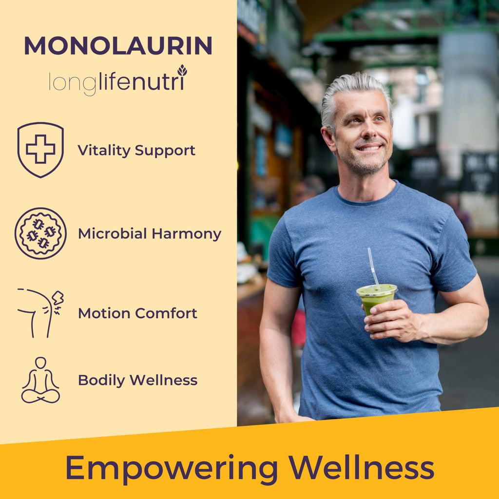 LongLifeNutri Monolaurin 1500mg Supplement - 200 Vegetarian Capsules - image 4