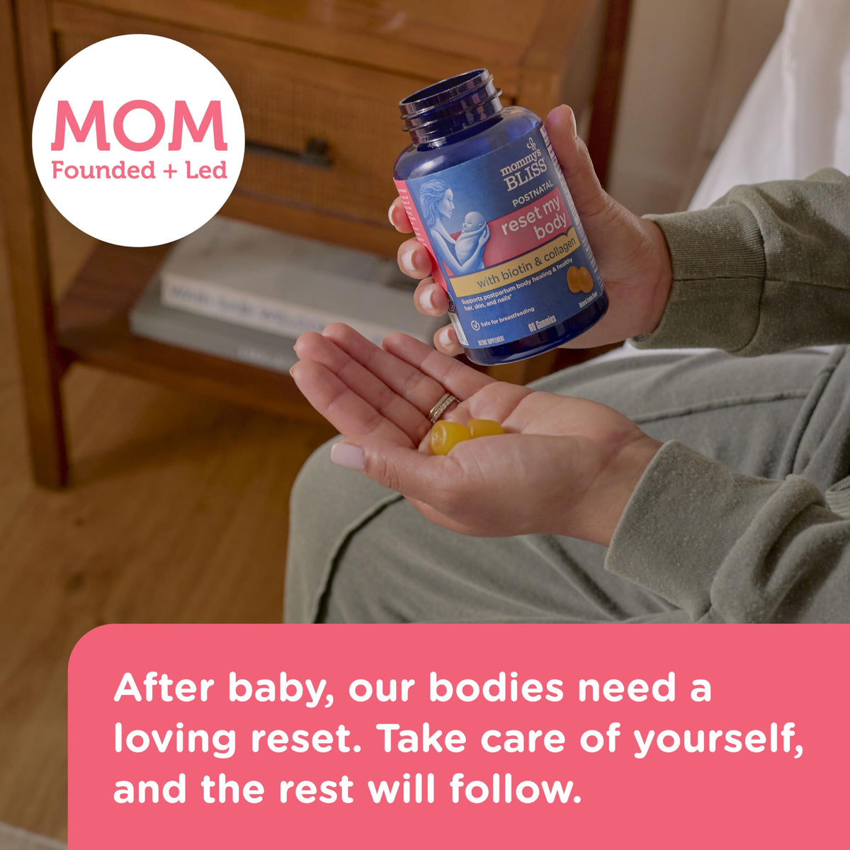 Mommy's Bliss Reset My Body Postnatal Support Gummies - 60 Gummies - image 4