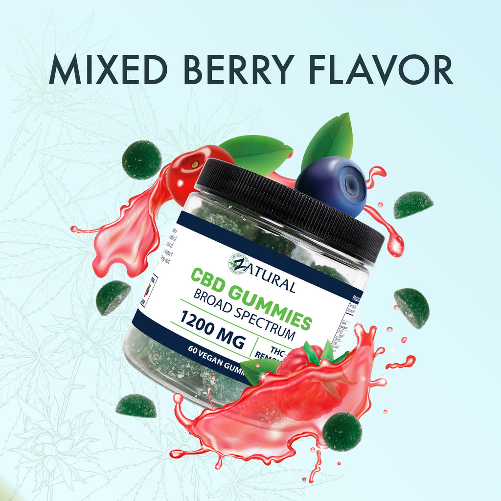 Zatural Hemp Vegan Gummies 20mg Hemp Seed Oil - 90 Gummies - image 3