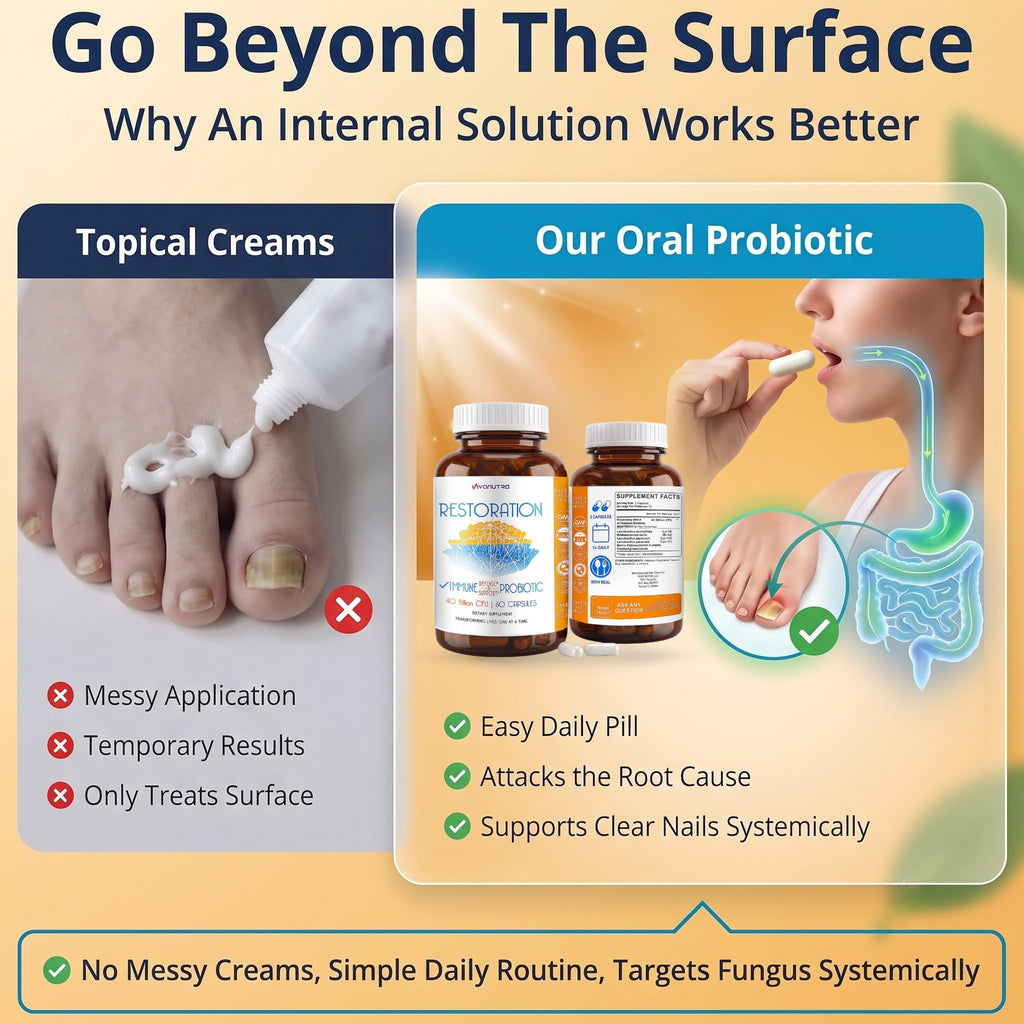 VIVANUTRA Restoration Probiotic Nail Fungus Supplement Extra Strength - image 3