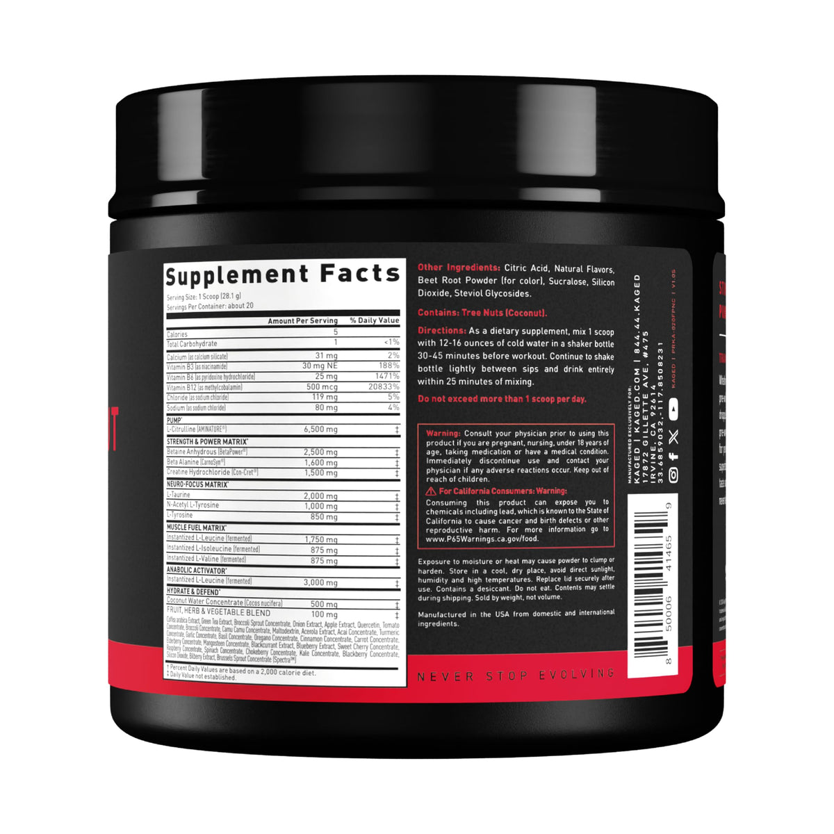 Kaged Original Pre Workout Powder
