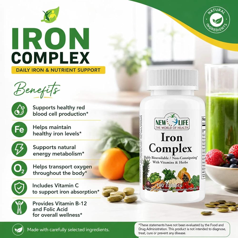 Manteniendo Tu Salud Iron Complex 27 mg - 60 Tablets - image 3
