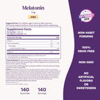 Natrol Kids Melatonin Gummies 1mg for Restful Sleep - 140 Gummies - image 5