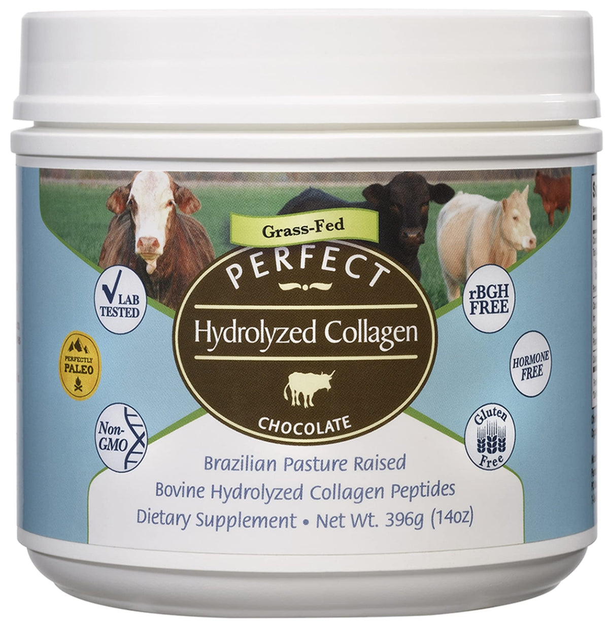 Perfect Supplements Hydrolyzed Collagen Chocolate Powder - 396g