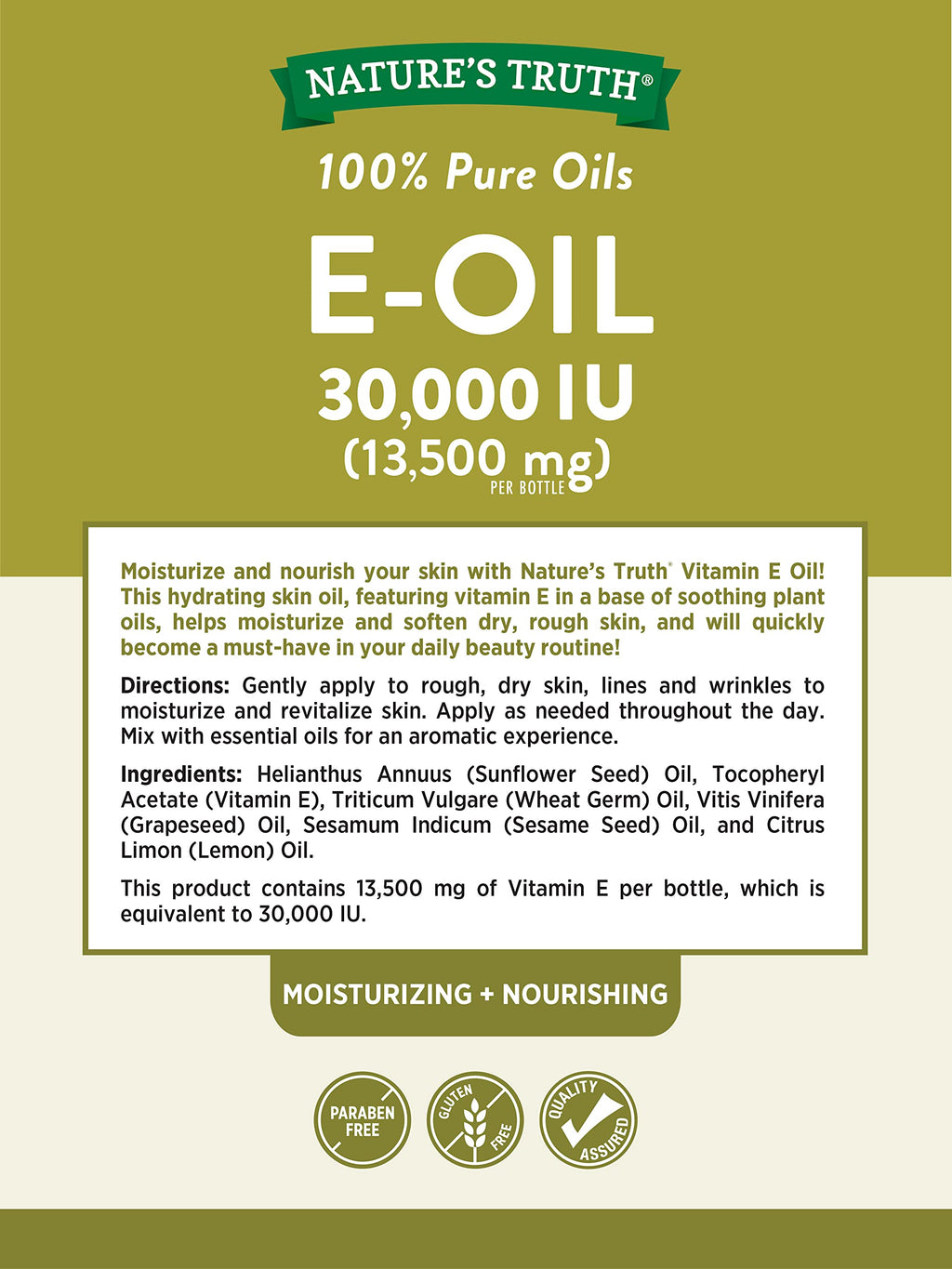 Nature's Truth Vitamin E Oil Liquid - 12 Fl Oz (Pack of 3) - image 6