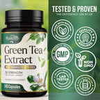 SILVERONYX Green Tea Extract 1000mg - 98% Polyphenols & 45% EGCG