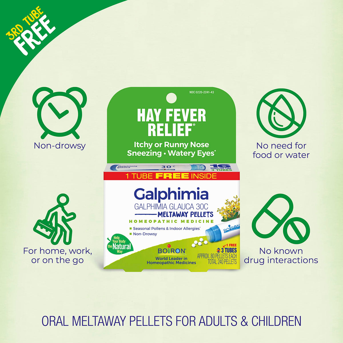 Boiron Galphimia Glauca 30C Hay Fever Relief - 3 Count - image 3