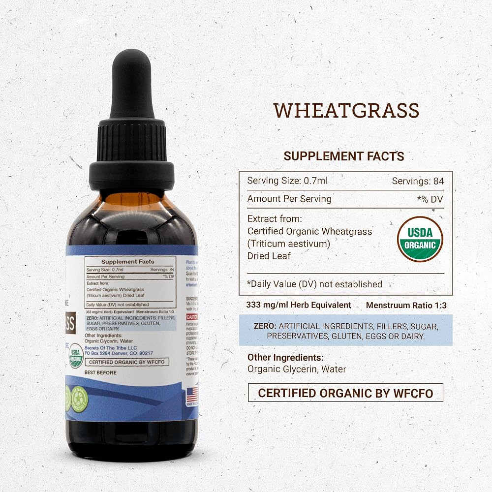 Secrets of the Tribe Wheatgrass USDA Organic