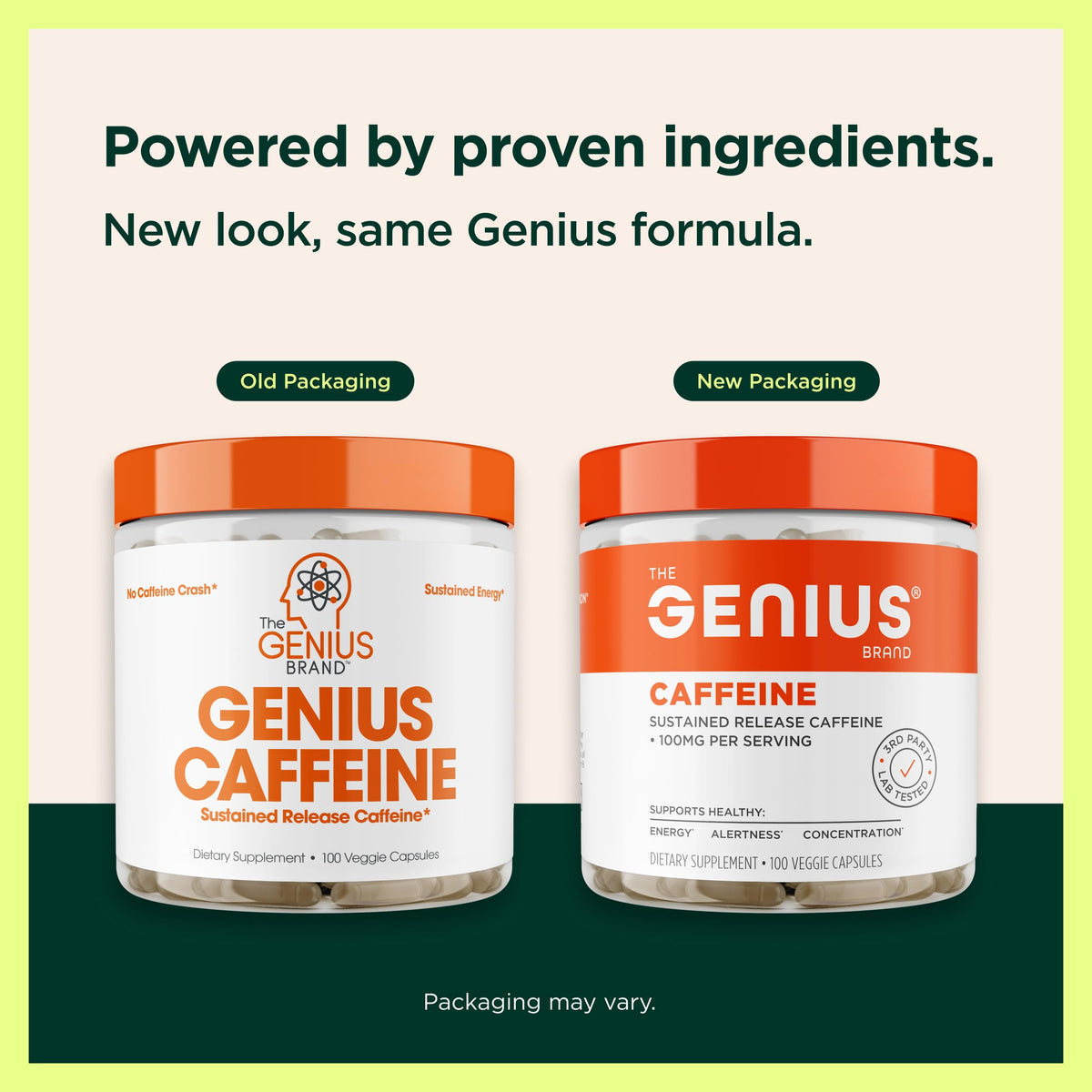 The Genius Brand Caffeine Sustained-Release 100mg - 100 Capsules - image 4