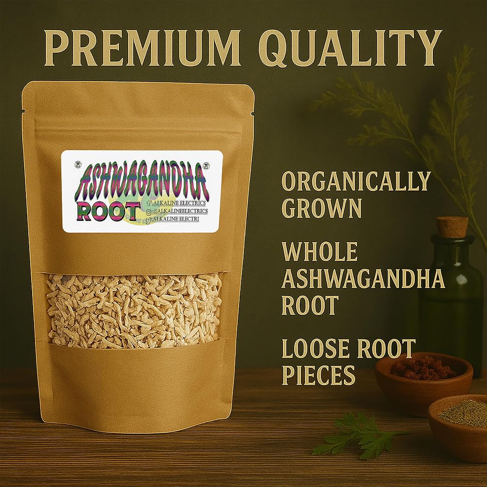 Alkaline Electrics Ashwagandha Root Organic Stress Relief - 4oz - image 4
