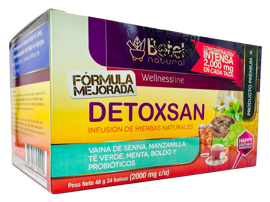 Betel Natural Detoxsan Total Detox Tea Whole Body Detox Formula - 24