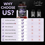 Leah Rose Essentials Saffron Supplement 88.5mg - 60 Capsules - image 7