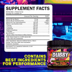 Dubby Sugar Free Energy Drink Powder Dragon Fruit Strawberry - 30 Servings - image 3