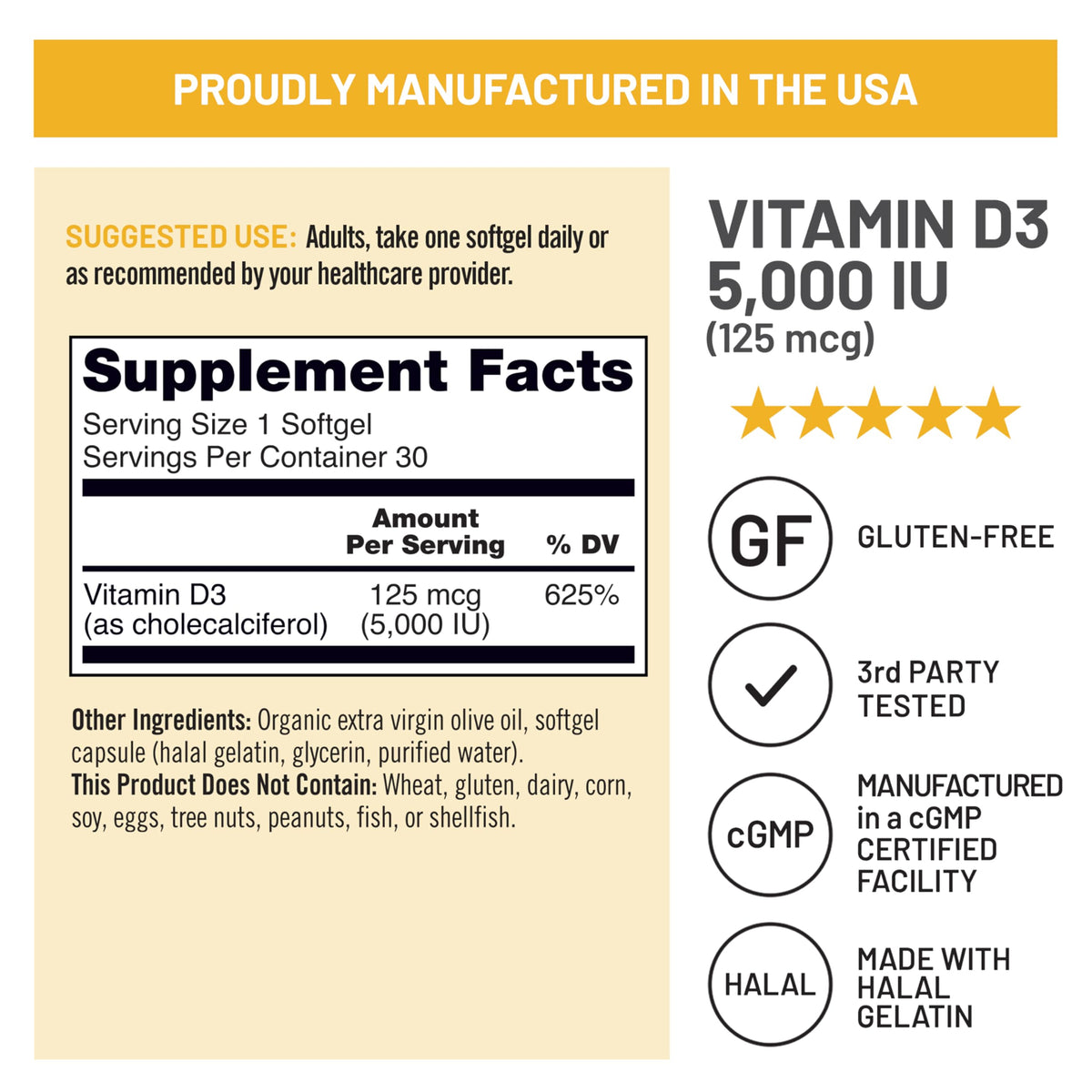NatureWise Vitamin D3 Supplement, Immune Support