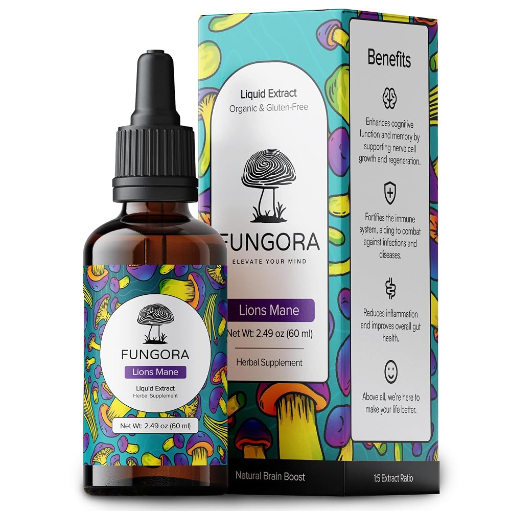 Fungora Lion's Mane Liquid Extract for Memory & Focus - 2 FL OZ