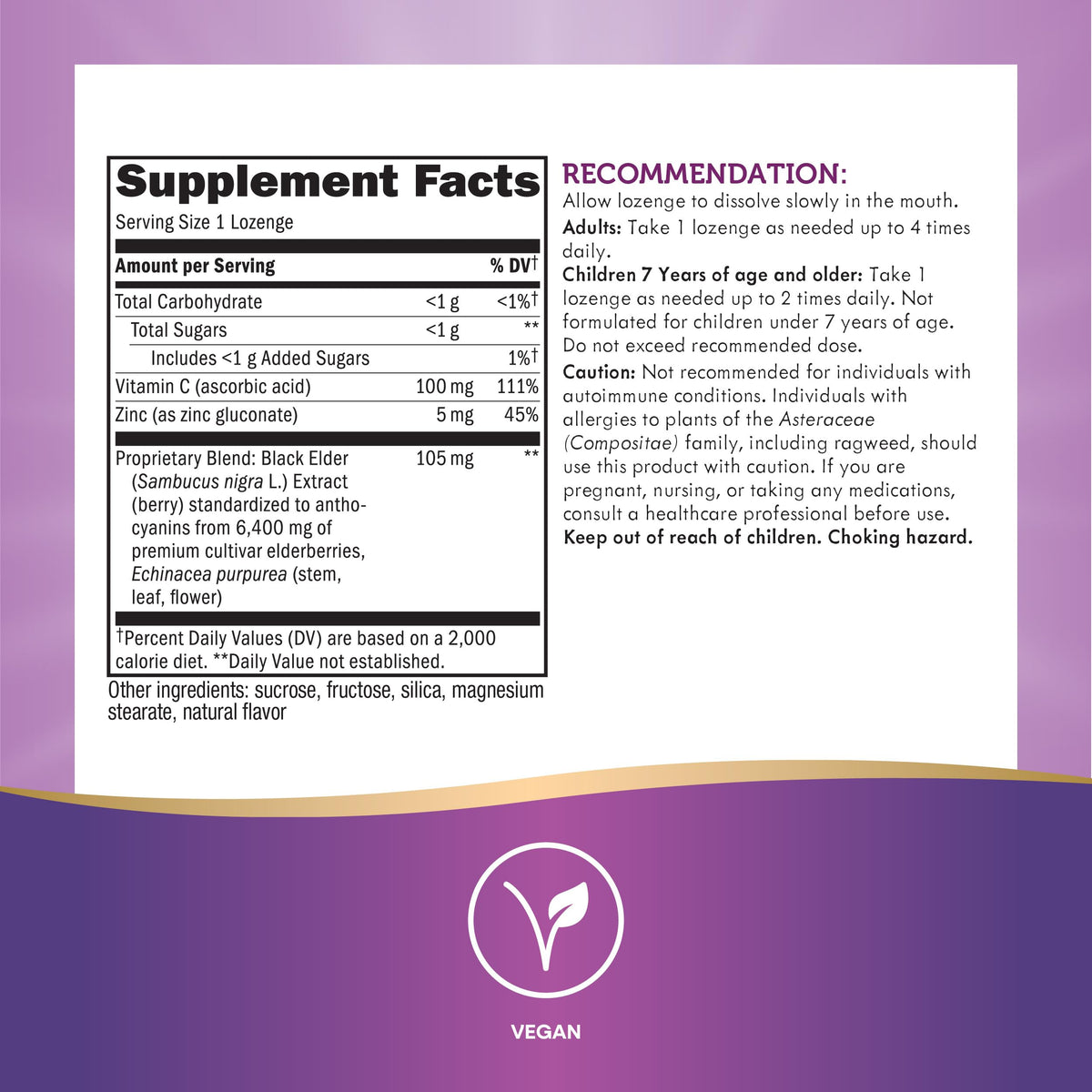 Nature's Way Sambucus Immune Elderberry Lozenges - 30 Lozenges - image 4