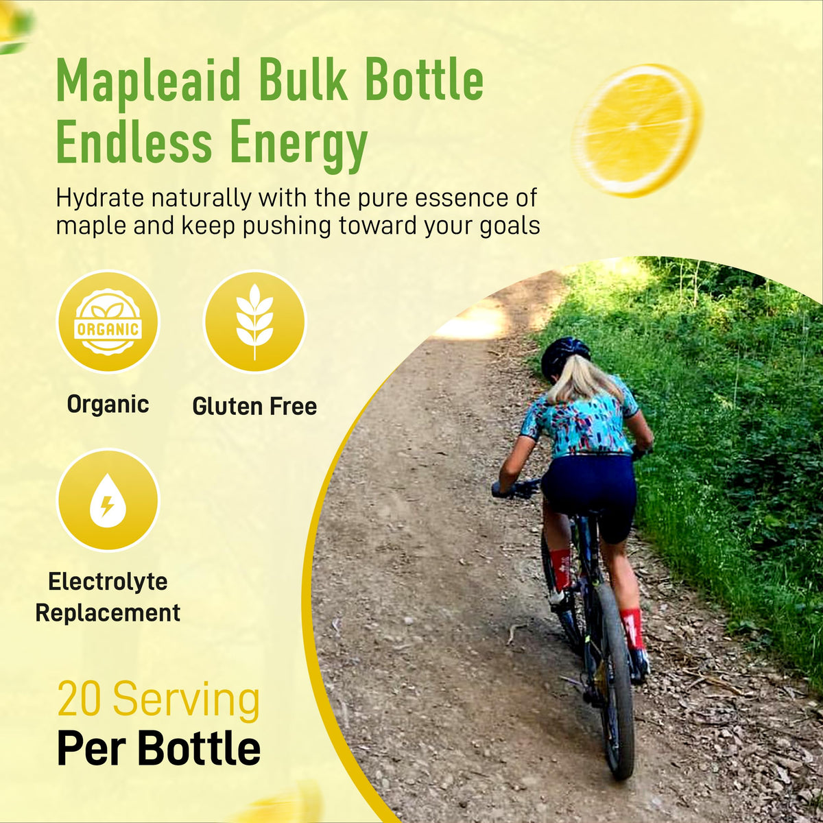 Untapped Lemon Tea Mapleaid Electrolyte Drink - 16 fl oz - image 4
