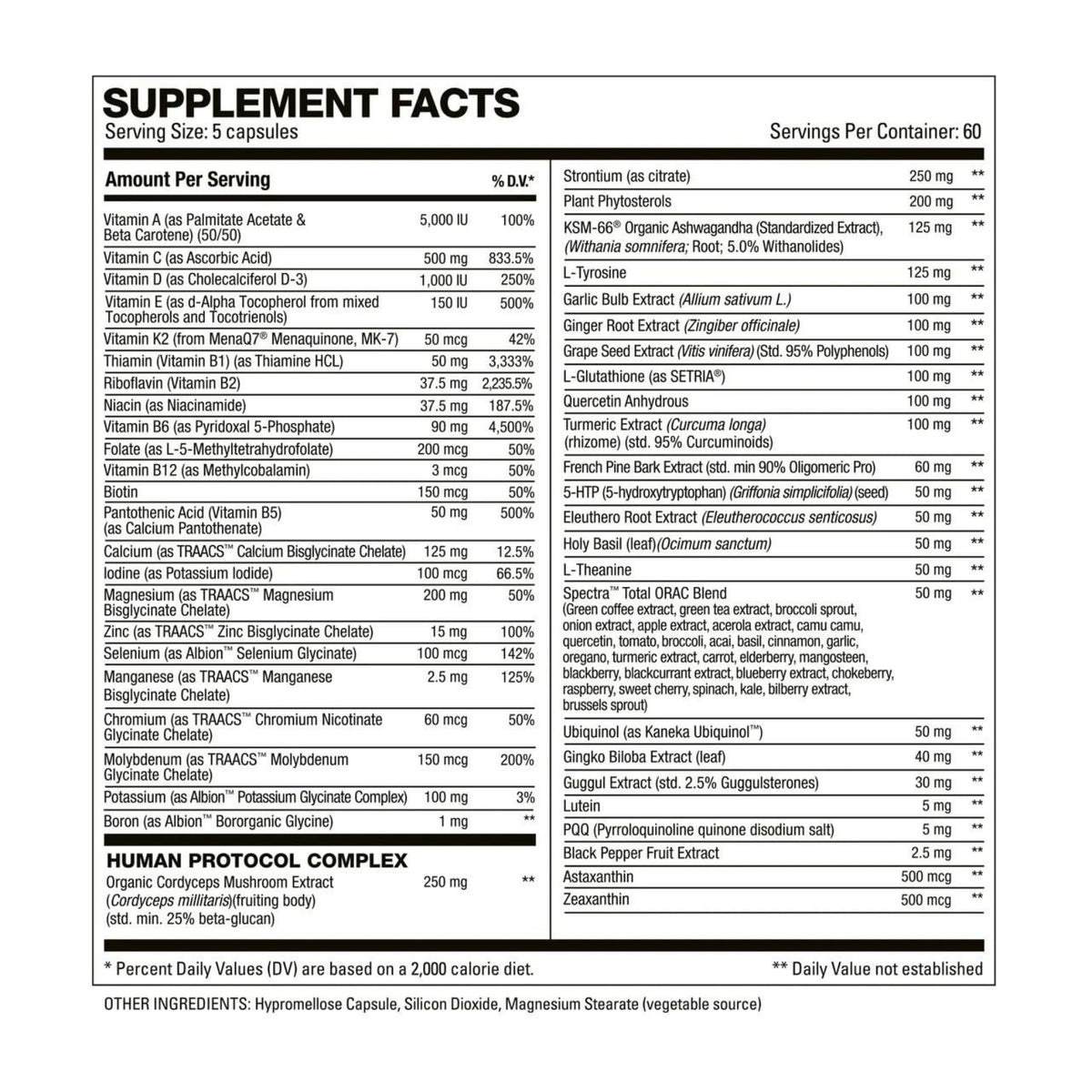 HD MUSCLE VitaHD Essential Multivitamin for Athletes - 60 Servings - image 2