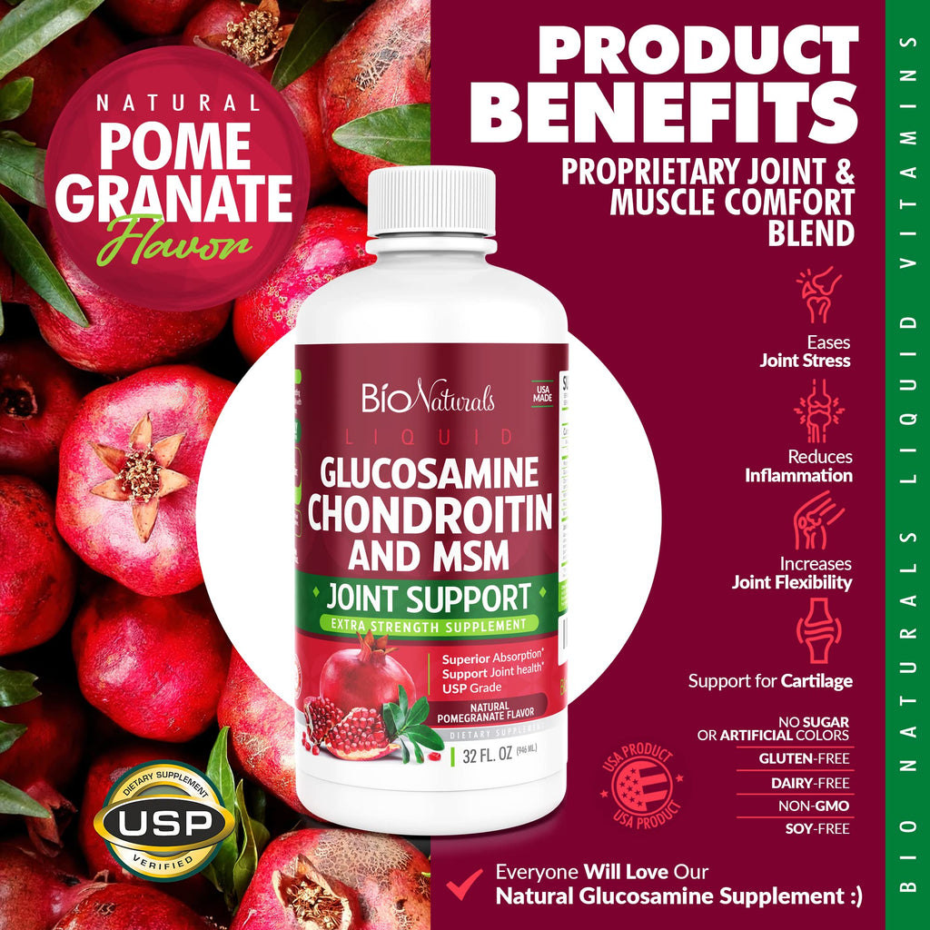 Bio Naturals Glucosamine Chondroitin MSM Liquid Joint Support - 32 fl oz - image 4