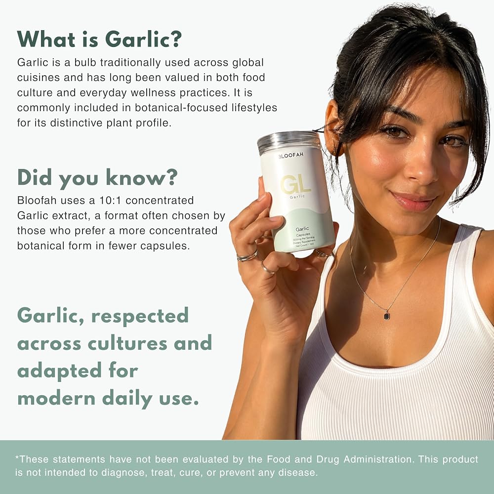 Bloofah Garlic Extract 500mg Capsules for Daily Wellness - 120 Capsules - image 3