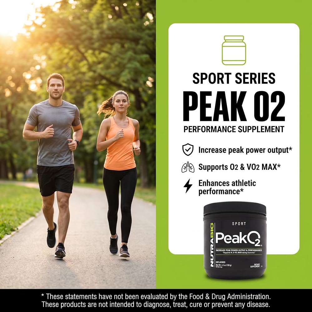 NutraBio Peak O2 Mushroom Powder - 120g - image 6
