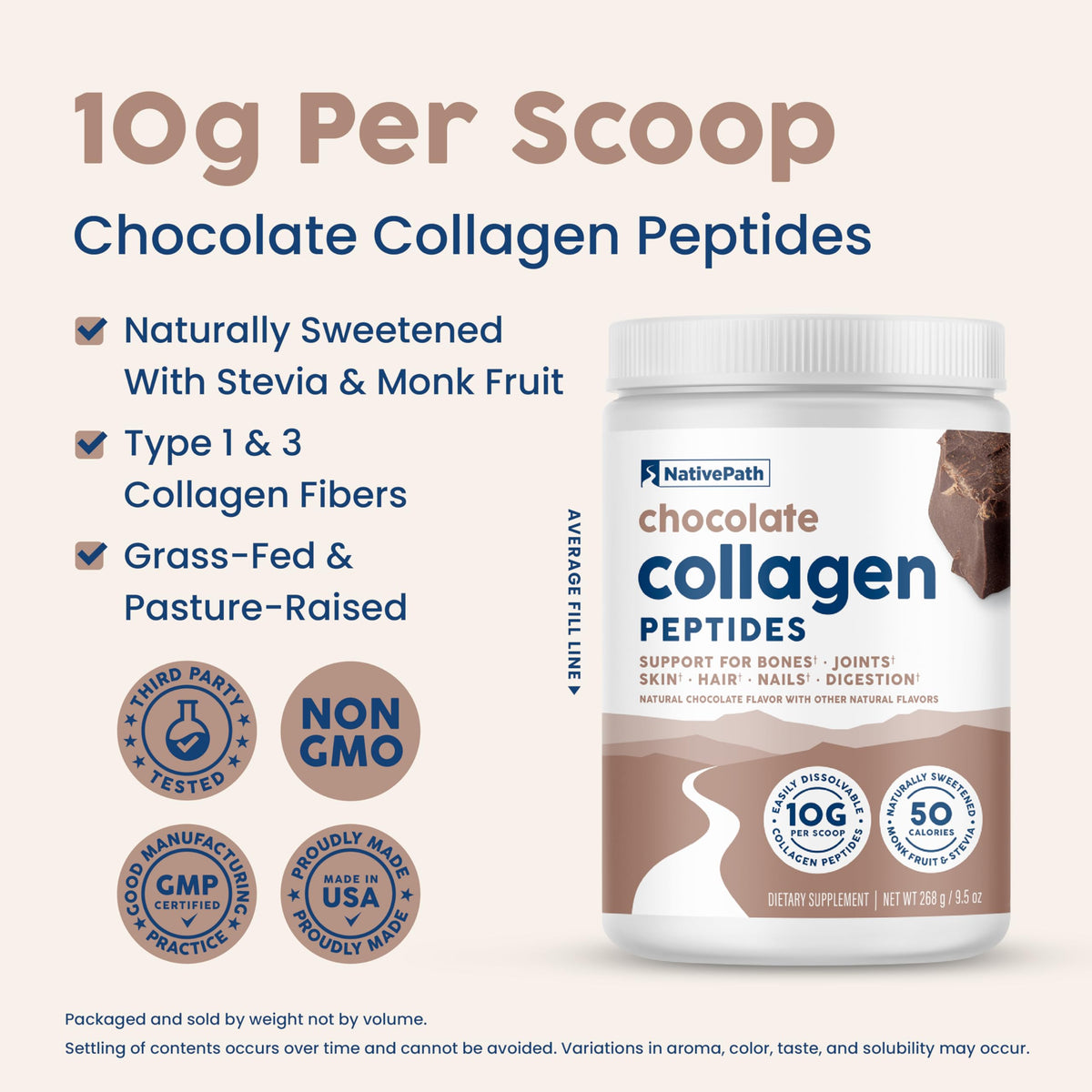 NativePath Collagen Peptides, 20 Servings
