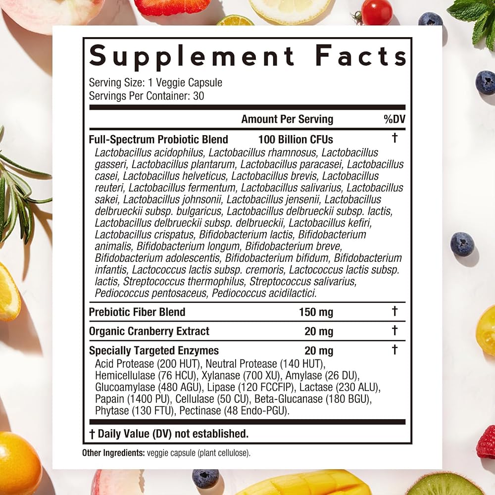 Doctor's Recipes Probiotics for Women 100 Billion CFU - 30 Capsules - image 2