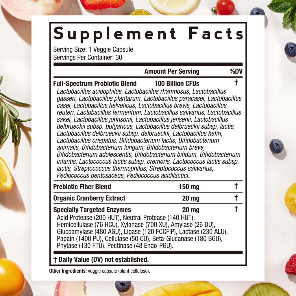 Doctor's Recipes Probiotics for Women 100 Billion CFU - 30 Capsules - image 2