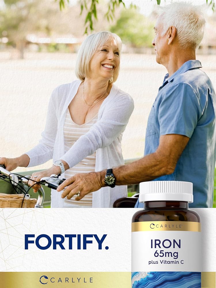 Carlyle Iron Supplement 65 mg with Vitamin C - 180 Tablets - image 6