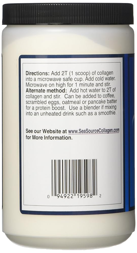 SeaSource Collagen Pure Hydrolyzed Fish Collagen Powder - 10.58 oz - image 2