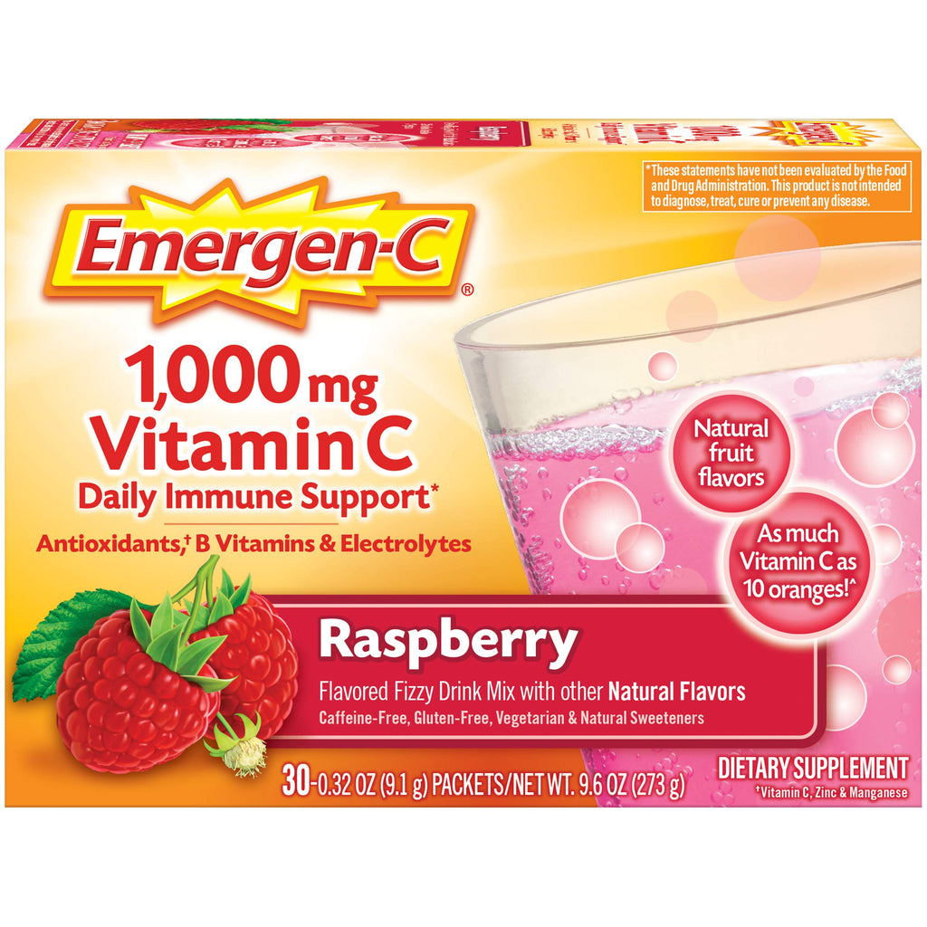 Alacer Emergen-C Vitamin C Raspberry - 30 Packets