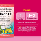 Natural Factors Complete Omega Wild Alaskan Salmon Oil - 180 Softgels - image 3