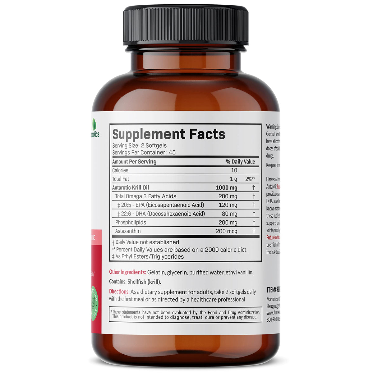 Futurebiotics Antarctic Krill Oil with Omega-3s EPA